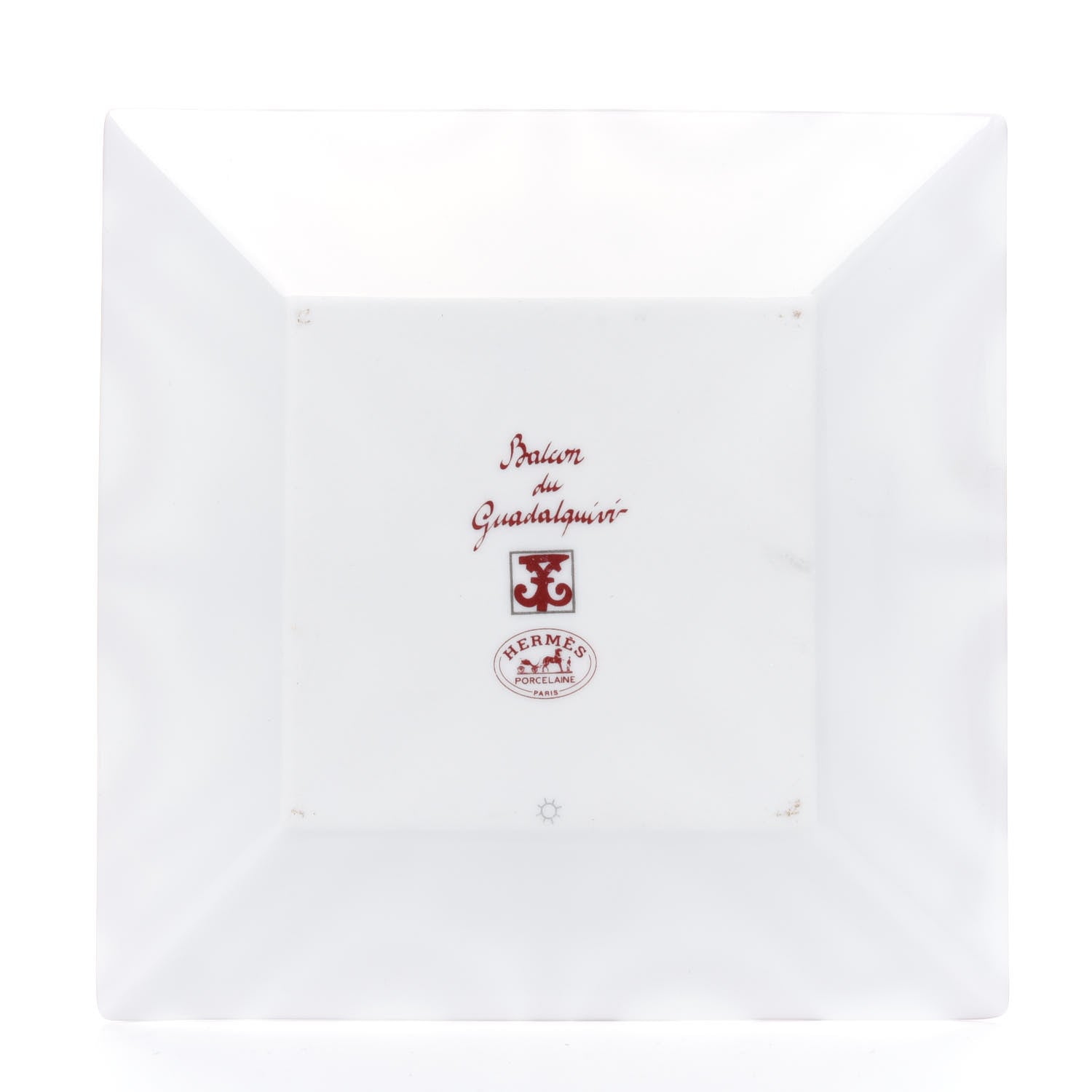 Hermes Porcelain Balcon du Guadalquivir Square Plate 3 of 5