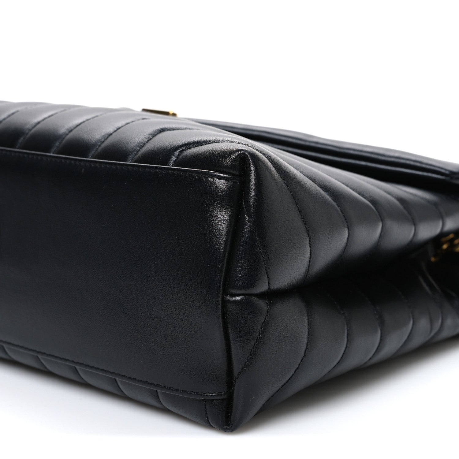 Saint Laurent Calfskin Y Quilted Monogram Medium Loulou Chain Satchel Black 10 of 10