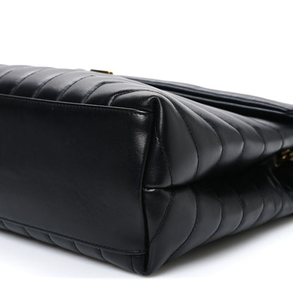 Saint Laurent Calfskin Y Quilted Monogram Medium Loulou Chain Satchel Black 10 of 10