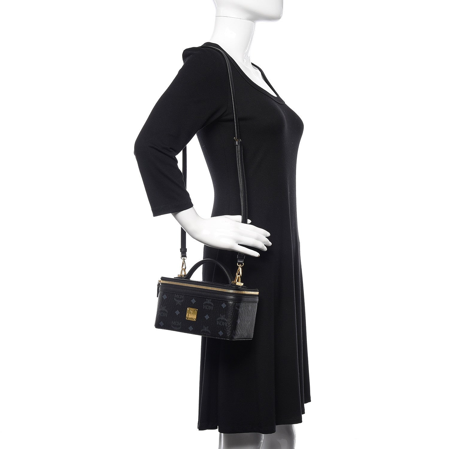 MCM Visetos Vanity Case Black 2 of 8
