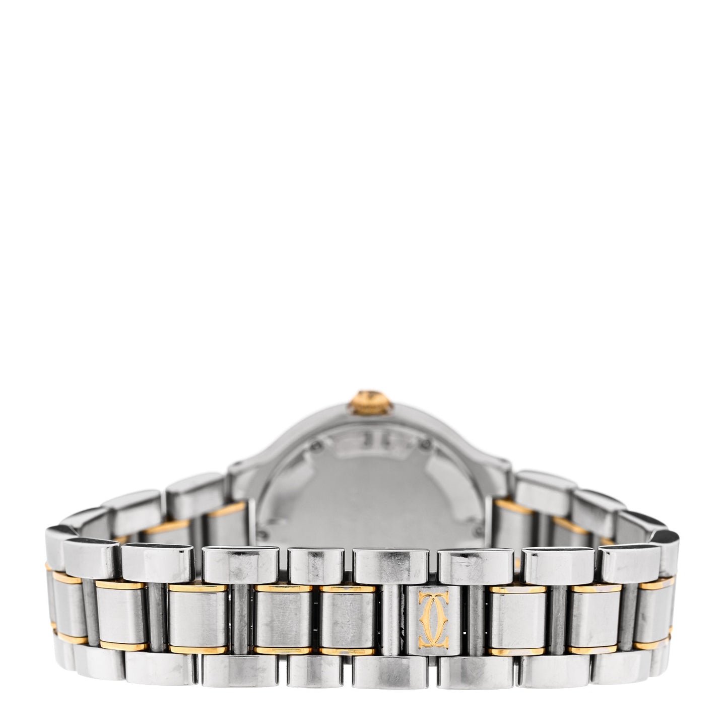 Stainless Steel 18K Yellow Gold 28mm Must de 21 Quartz Watch