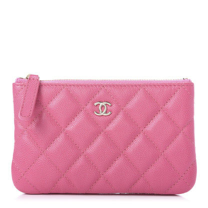 Chanel Caviar Quilted Small Cosmetic Case Pink 1 of 11