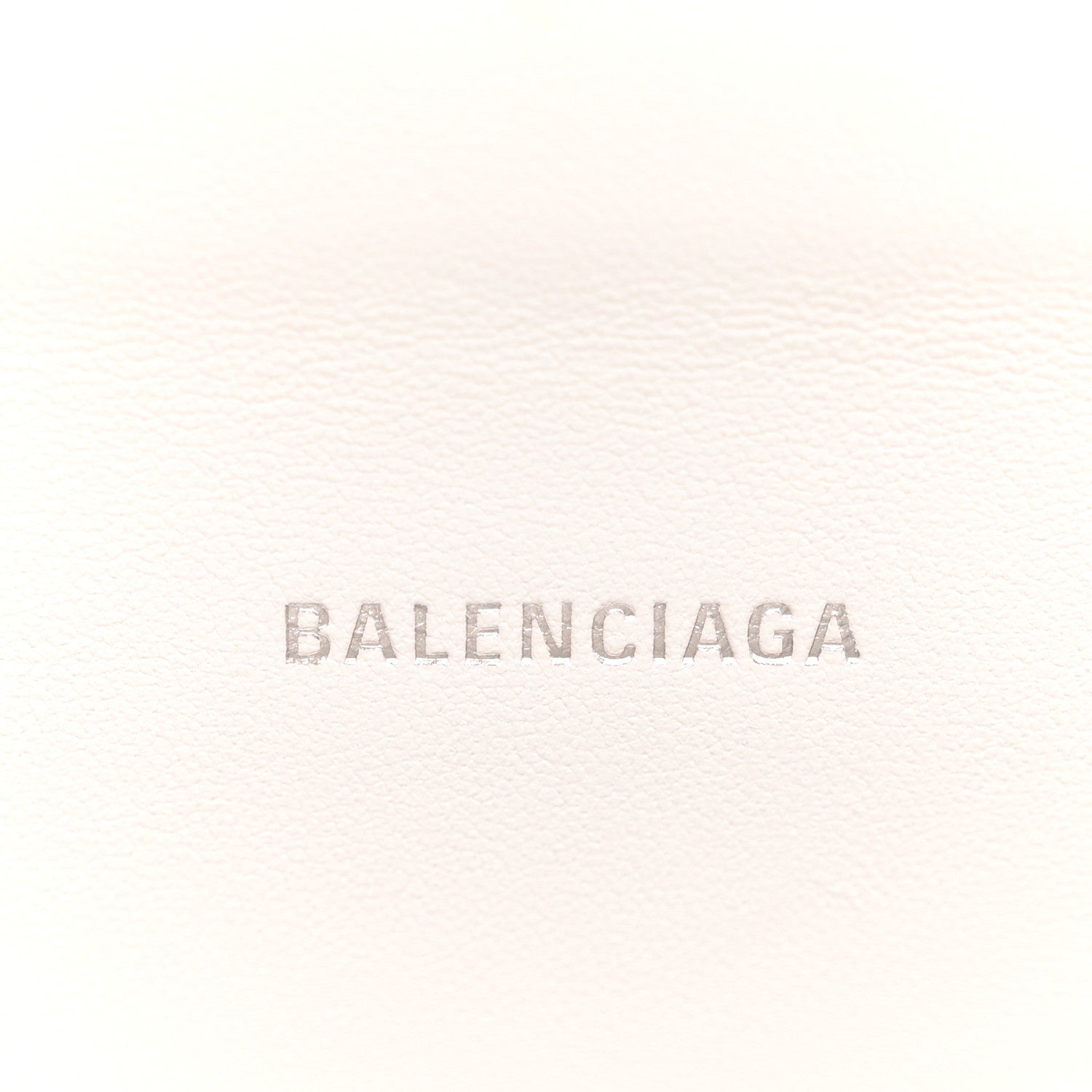 Balenciaga Shiny Calfskin Crocodile Embossed Hourglass Top Handle Bag XS White 6 of 11