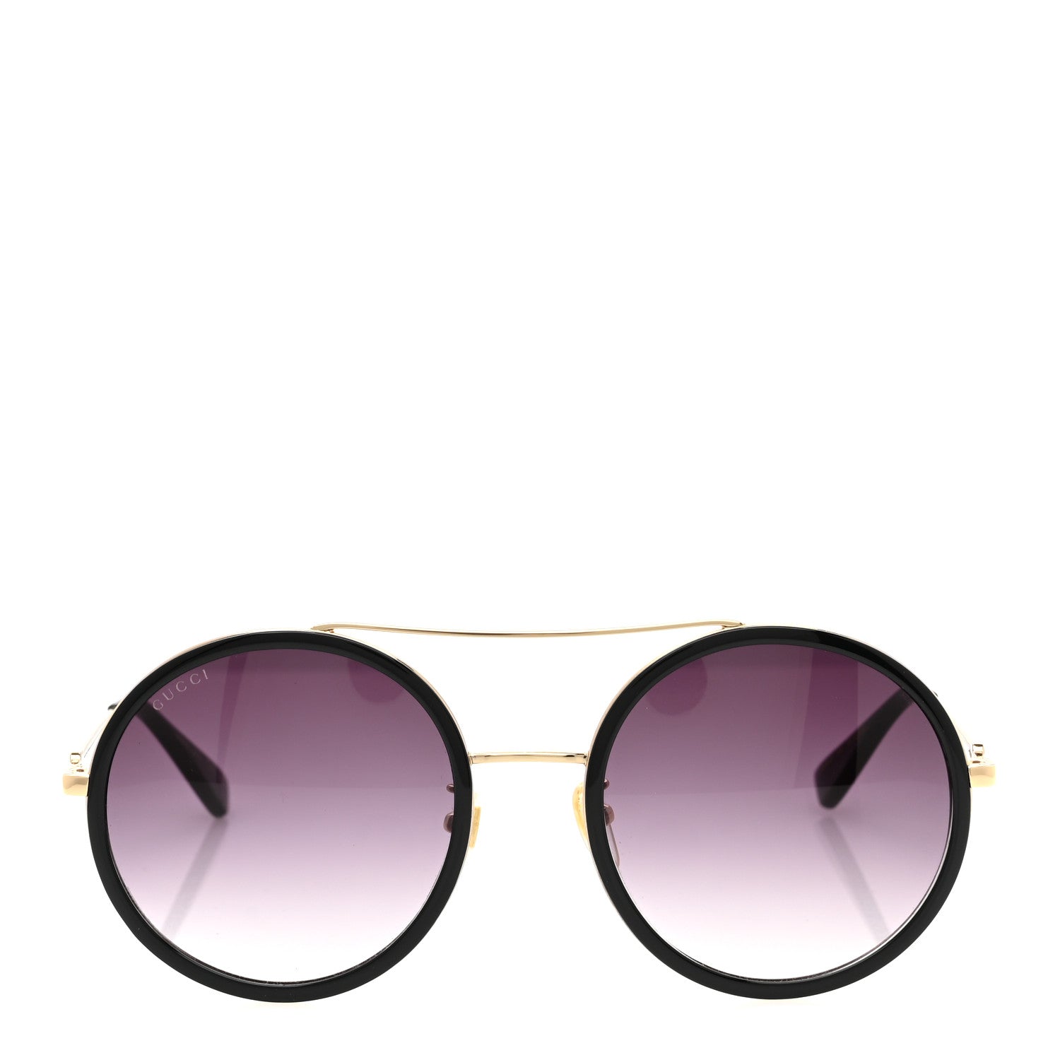 Gucci Metal Round Frame Sunglasses GG0061S Black 2 of 8