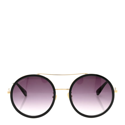 Gucci Metal Round Frame Sunglasses GG0061S Black 2 of 8