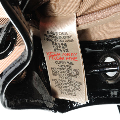 Burberry Patent Nova Check Backpack 10 of 12