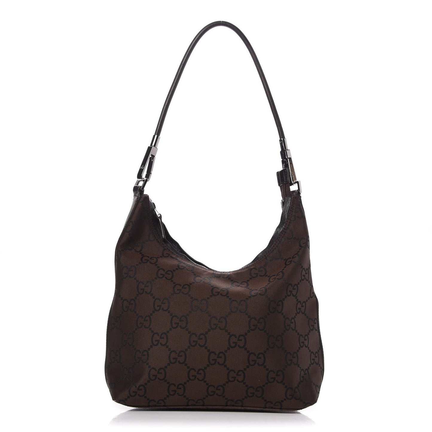 Nylon Monogram Small Hobo Brown