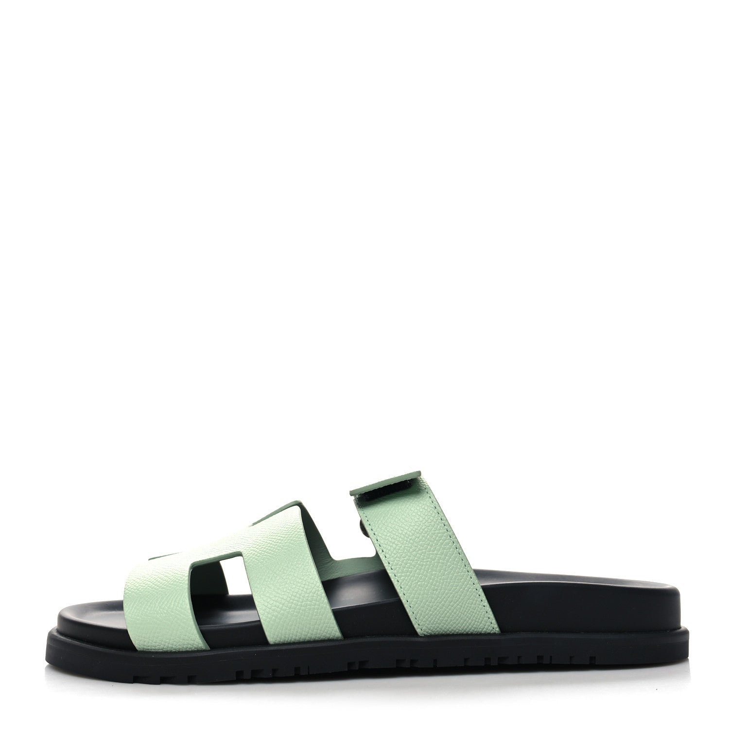 Hermes Epsom Womens Chypre Sandals 40 Vert Jade 1 of 8
