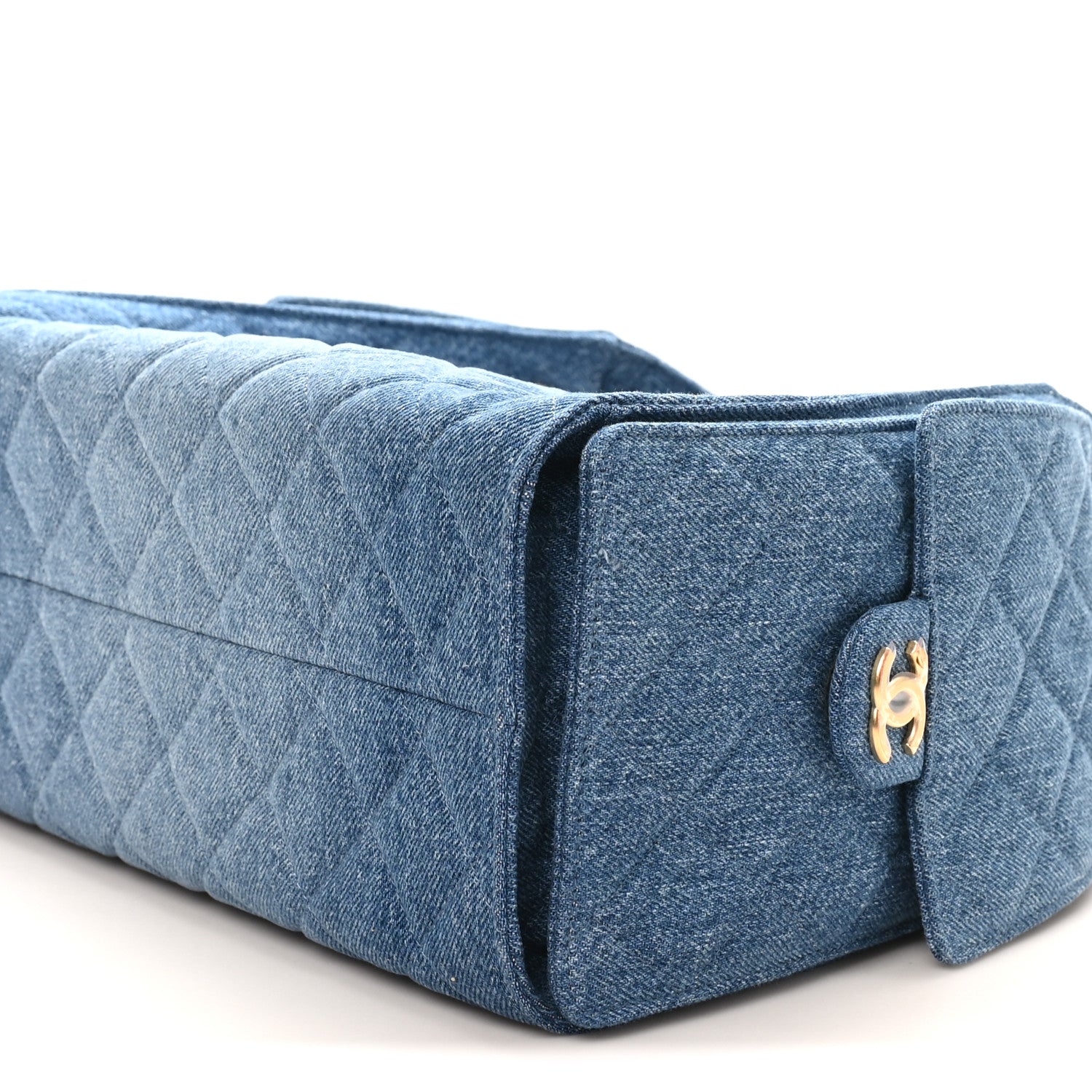 Chanel Washed Denim Quilted Small Chanel 25 Handbag Blue 10 of 11