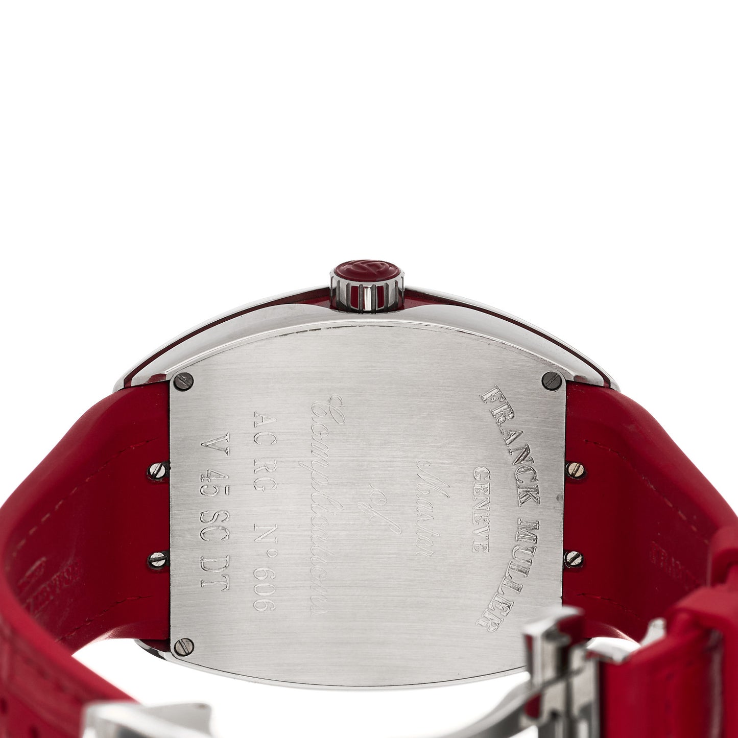 Stainless Steel Alligator 45mm Vanguard Automatic Watch Red V45SCDT