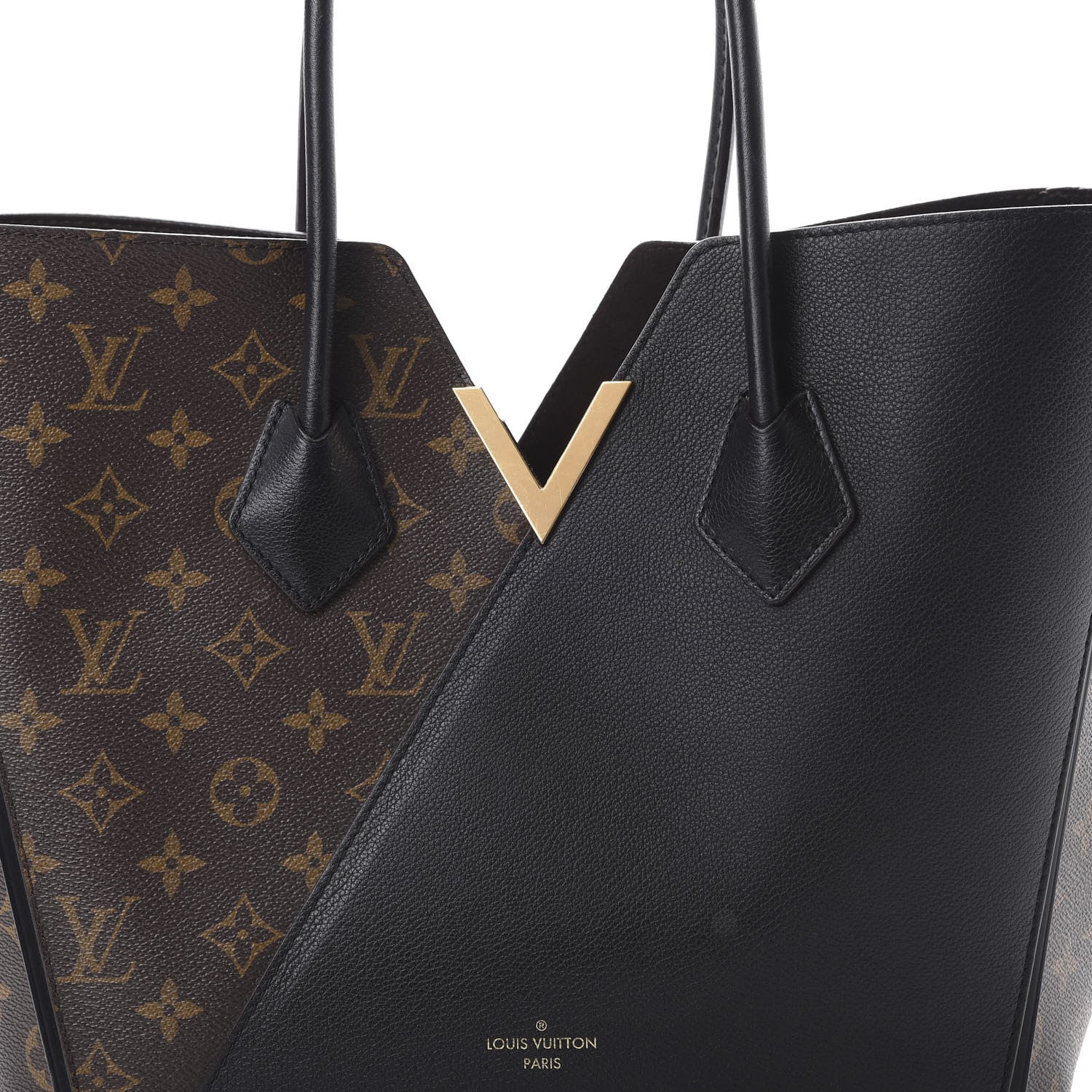 Louis Vuitton Calfskin Monogram Kimono Tote Black 7 of 13