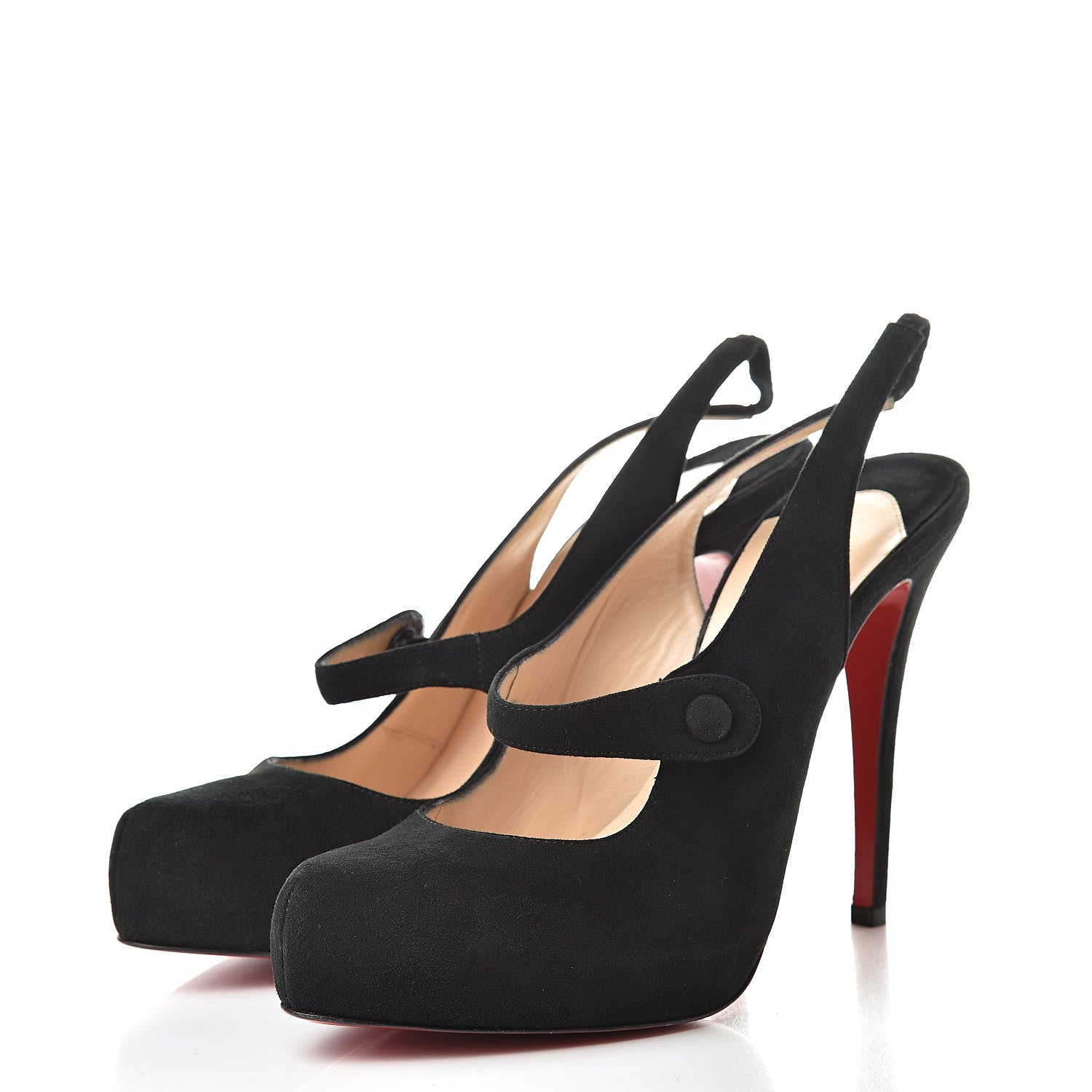 Christian Louboutin Suede Rolande Boucle 120 Pumps 39.5 Black 3 of 10