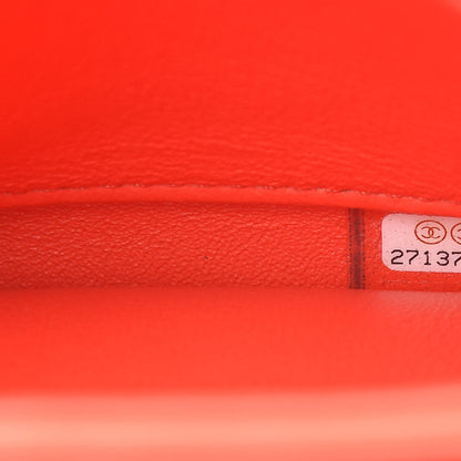 Chanel Lambskin Chevron Quilted Small Trendy CC Dual Handle Flap Bag Red 7 of 12