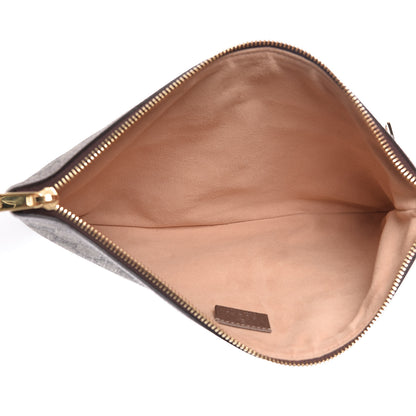 Gucci GG Supreme Monogram Large Ophidia Pouch Clutch Brown 5 of 8