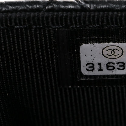 Chanel Caviar Quilted Flap Card Holder Wallet Black 8 of 19