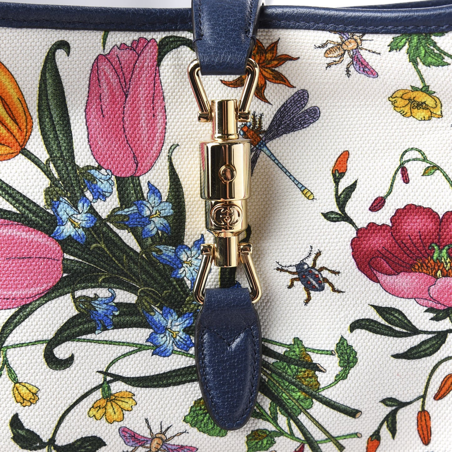 Canvas Flora Medium Jackie Hobo Blue Agata