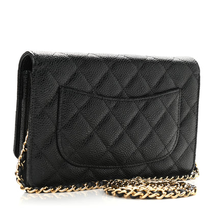 Chanel Caviar Quilted Wallet On Chain WOC Black 3 of 11
