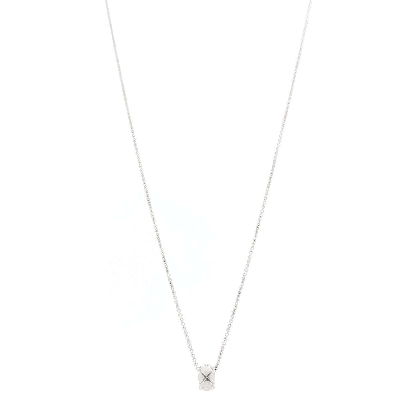 18K White Gold Coco Crush Pendant Necklace