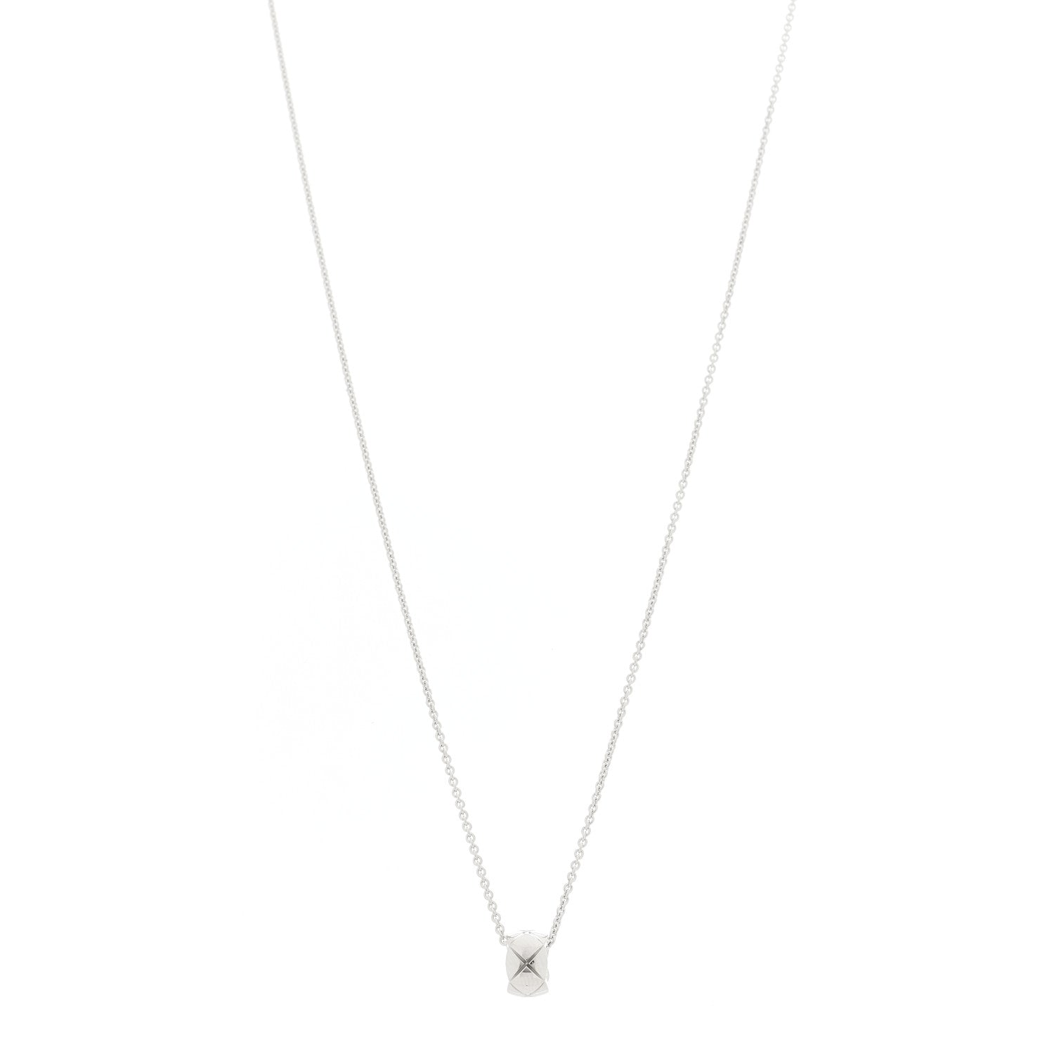 Chanel 18K White Gold Coco Crush Pendant Necklace 1 of 7