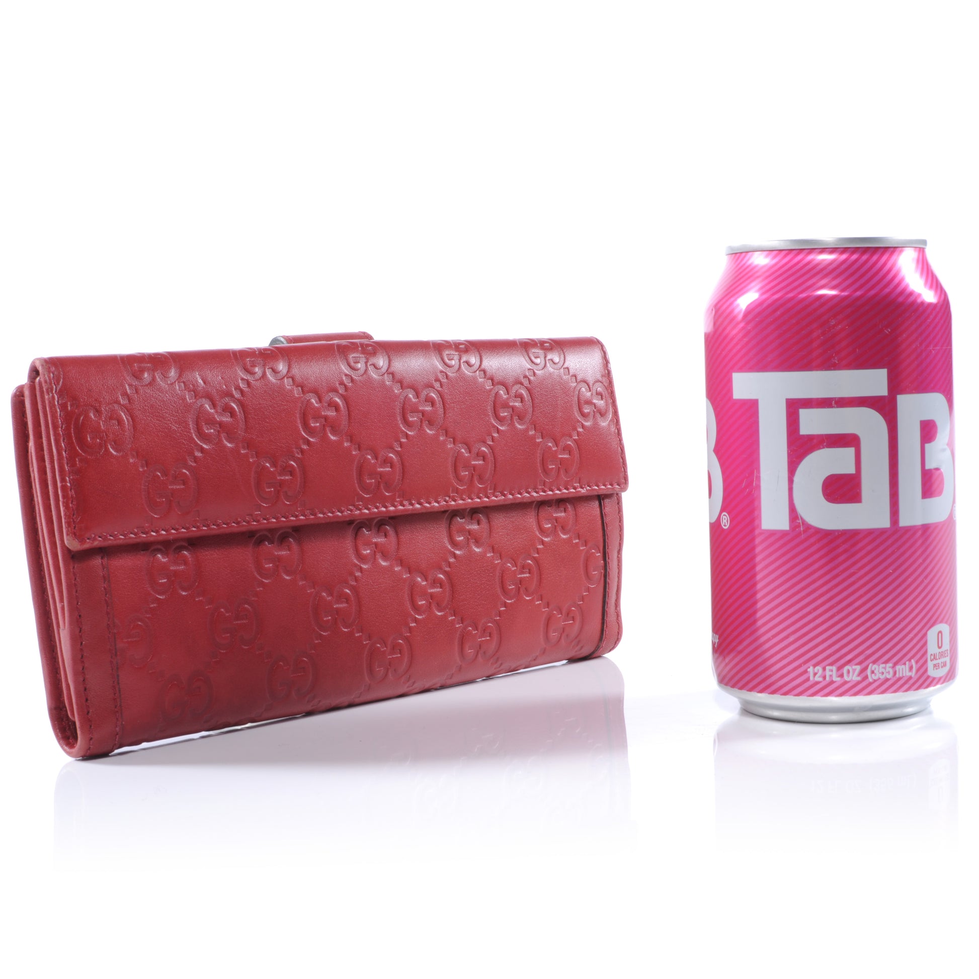 Gucci Guccissima Continental Wallet Red 2 of 6