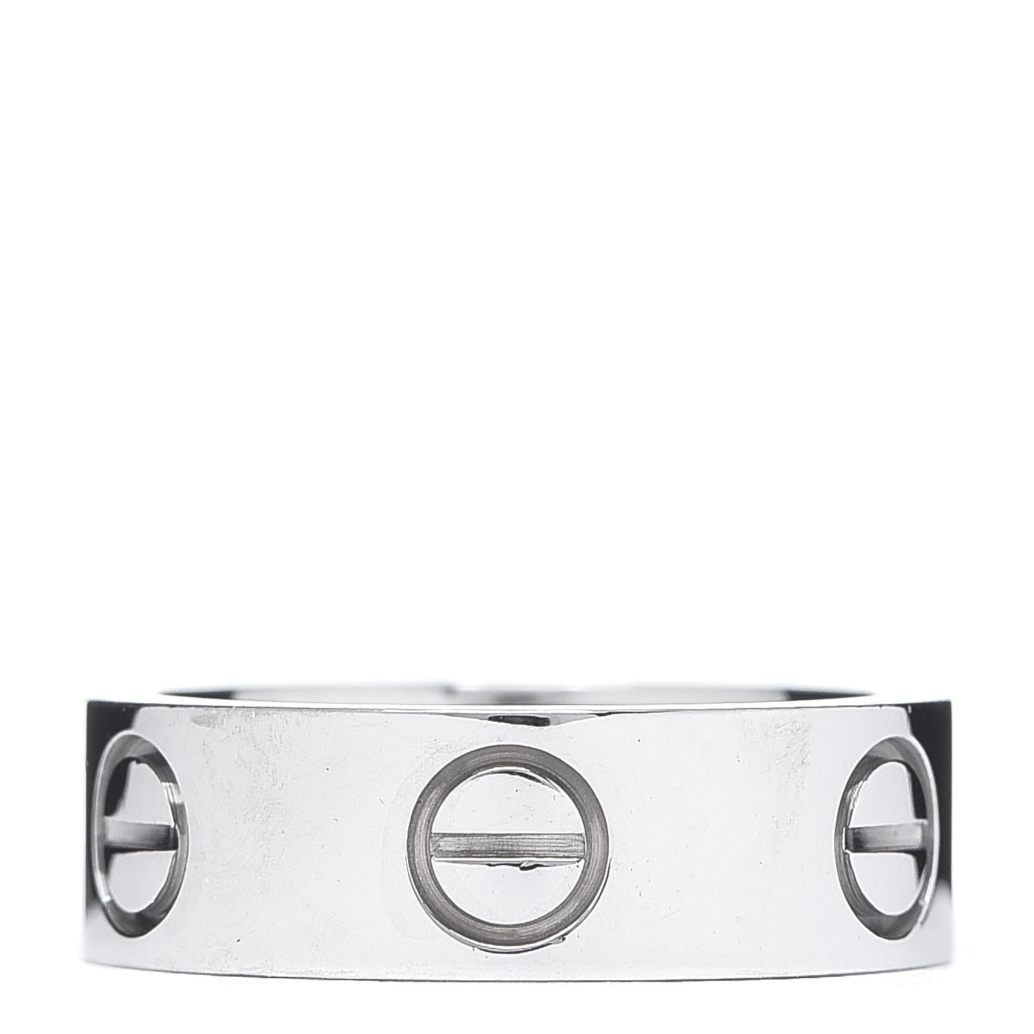 Cartier 18K White Gold 5.5mm LOVE Ring 47 4 1 of 4
