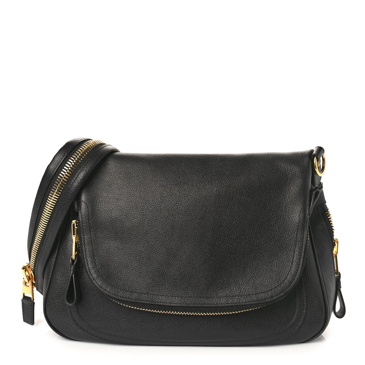 Tom Ford Pebbled Calfskin Medium Jennifer Black 1 of 8