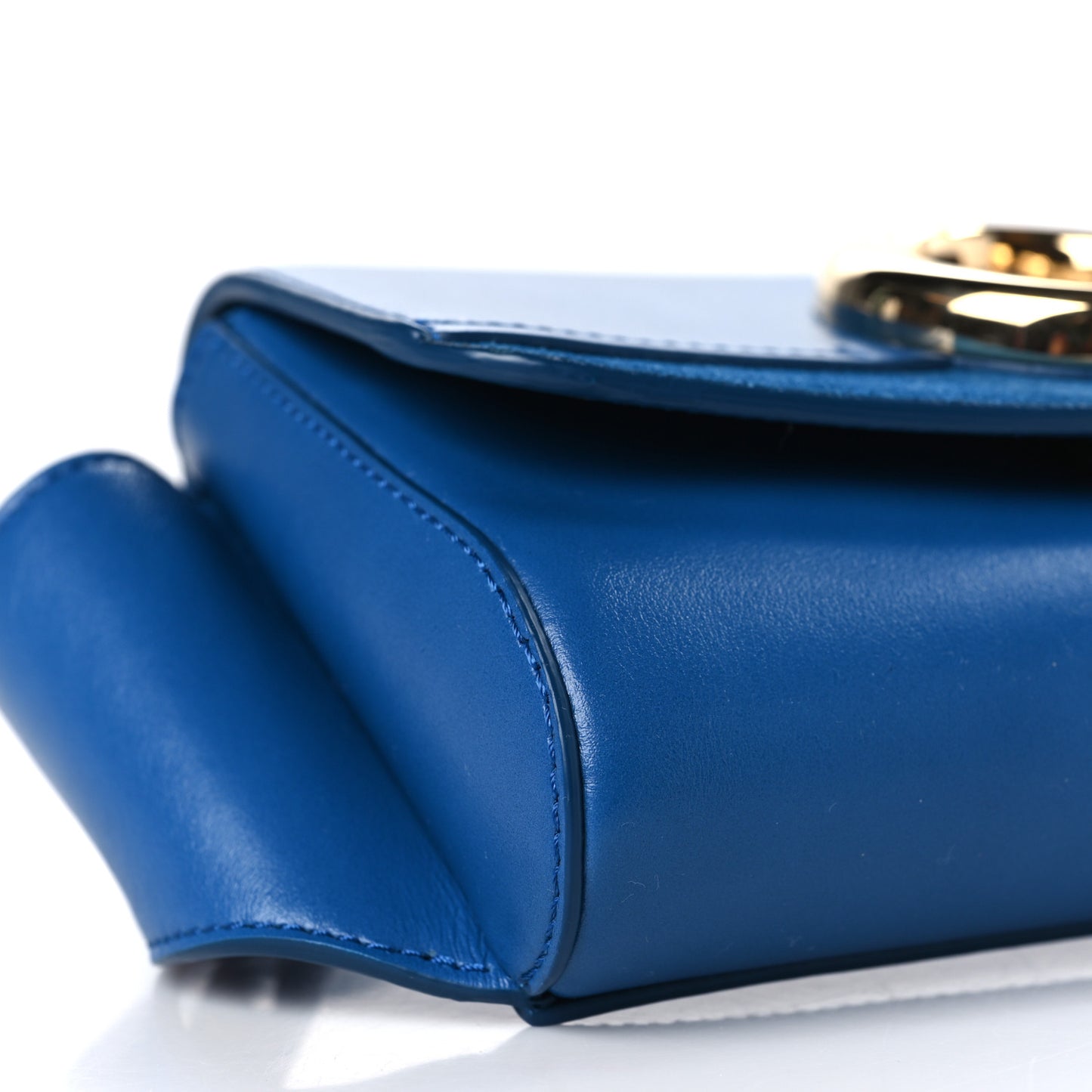 Calfskin Suede C Belt Bag Smoky Blue