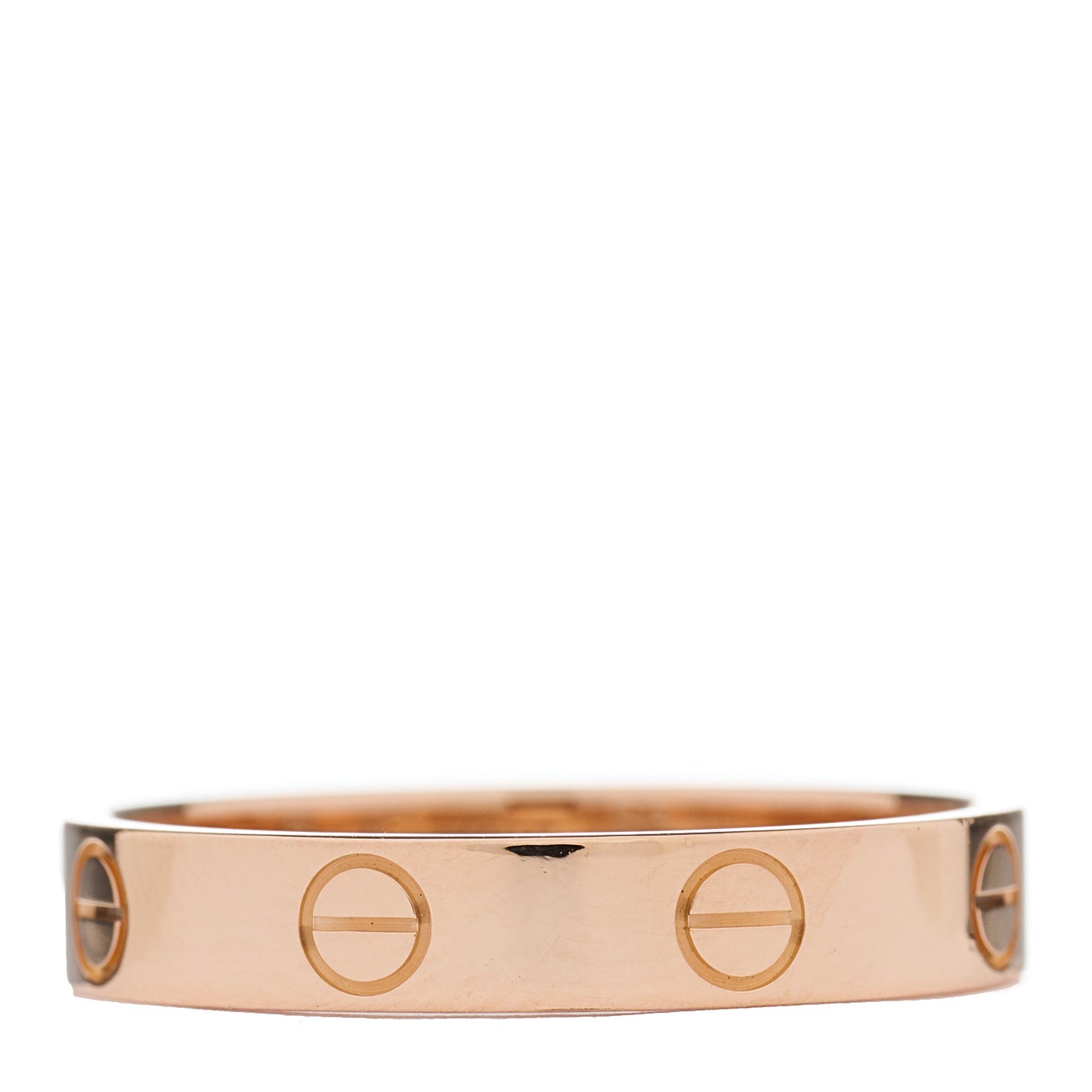 18K Pink Gold 3.5mm LOVE Wedding Band Ring 56 7.5