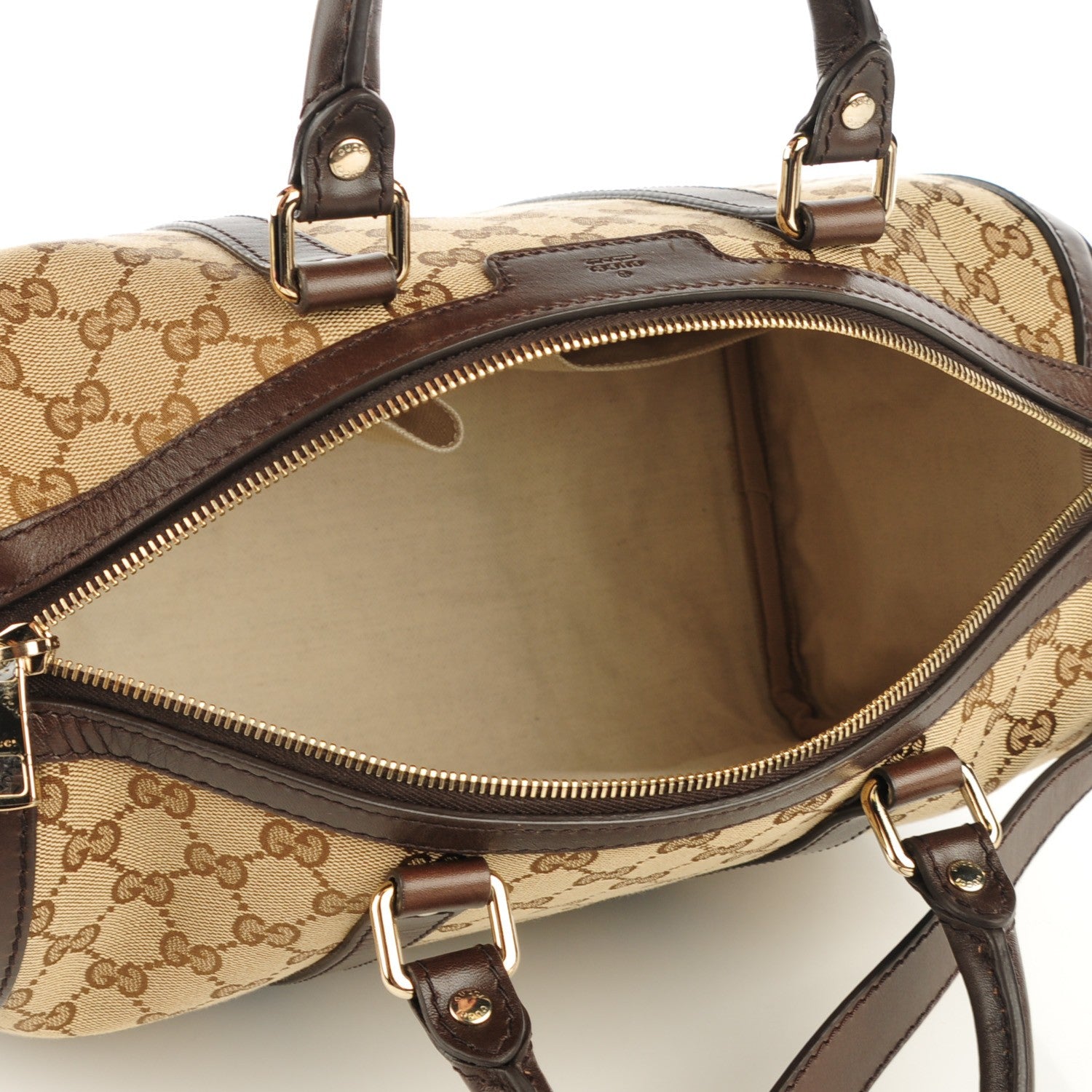 Gucci Monogram Medium Joy Boston Dark Brown 6 of 9