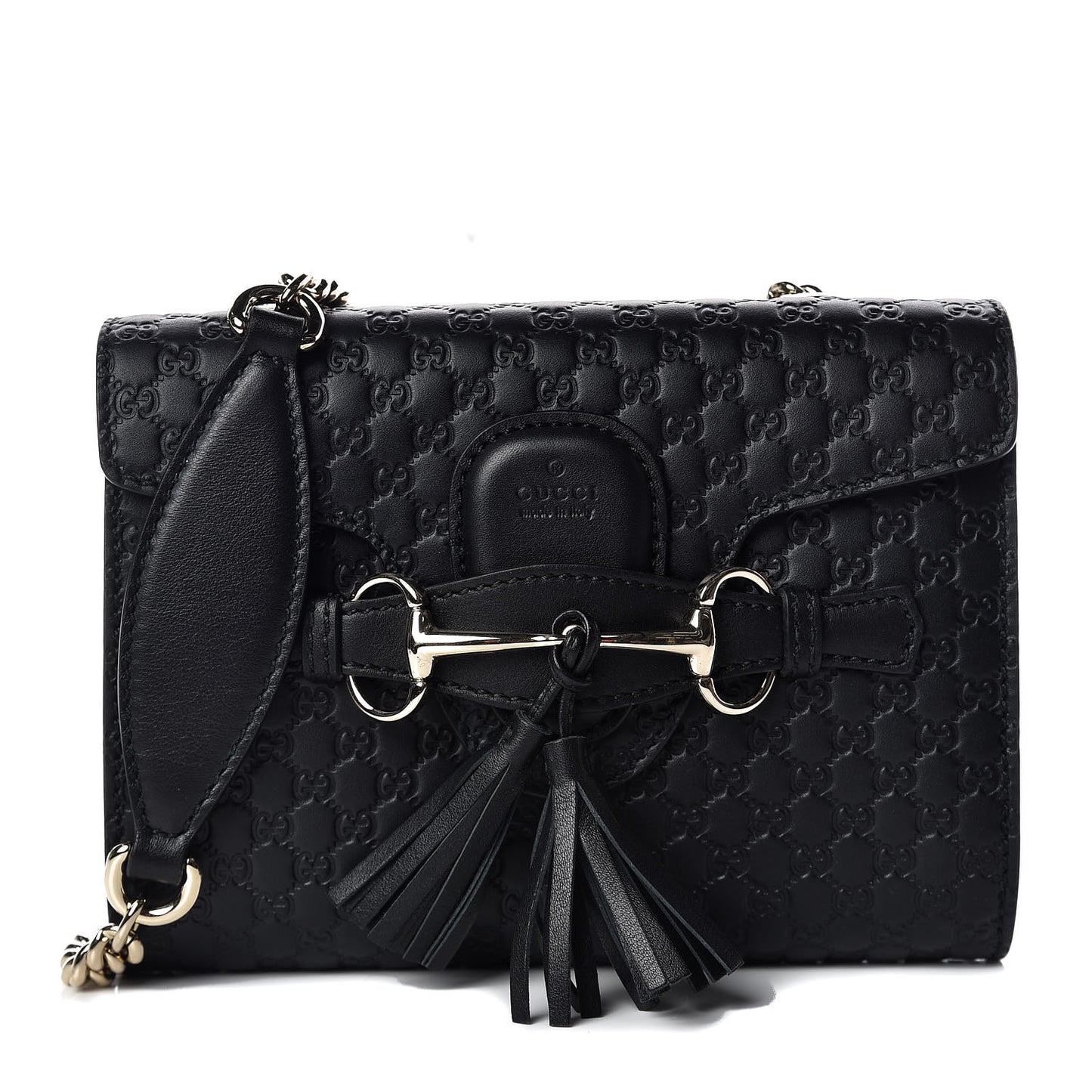 Microguccissima Mini Emily Shoulder Bag Black