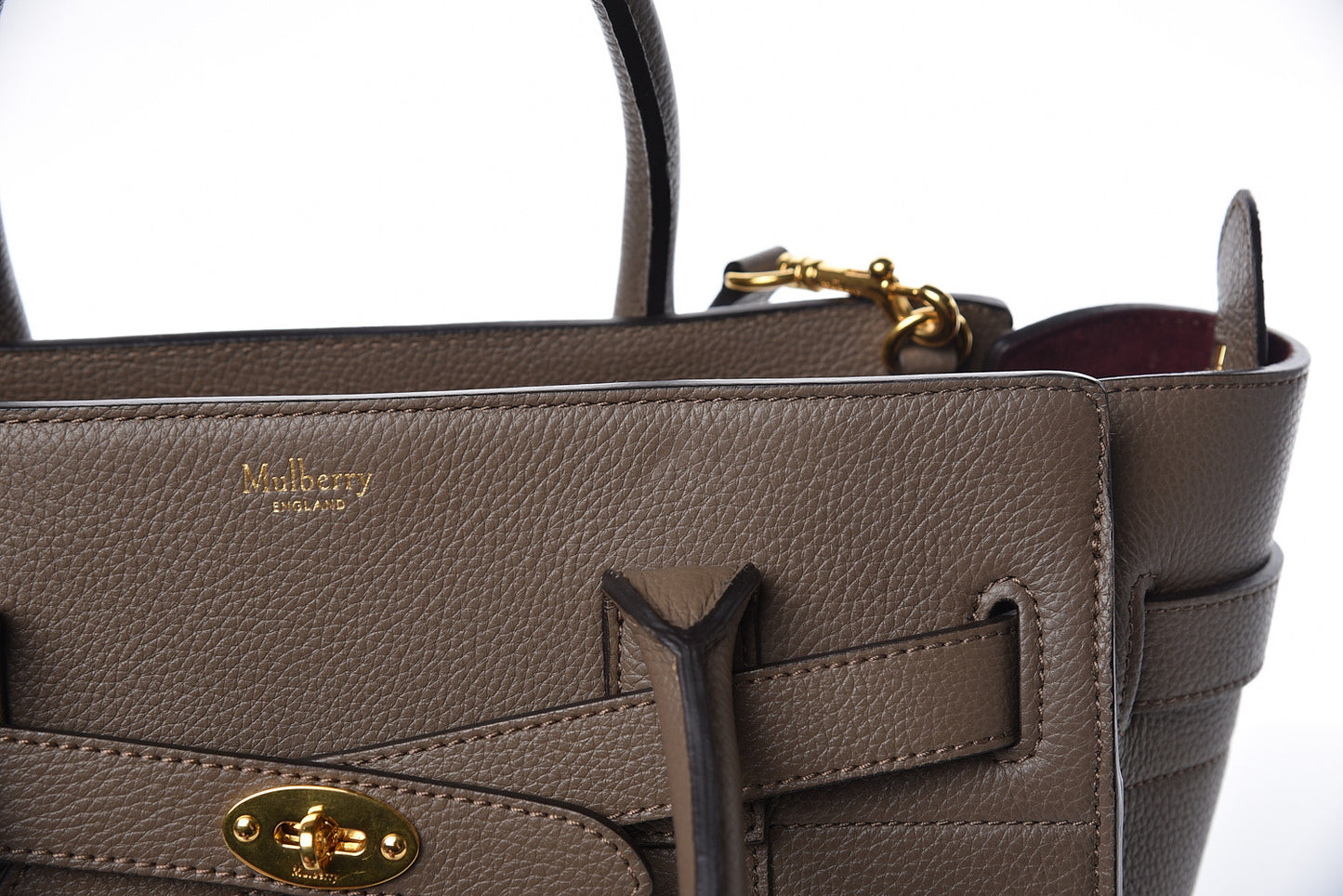 Small Classic Grain Small Bayswater Zip Tote Clay