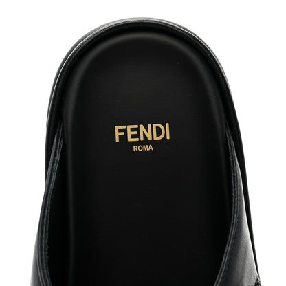 Fendi Vitello Womens Fendigraphy Slide Sandals 35 Black 7 of 7