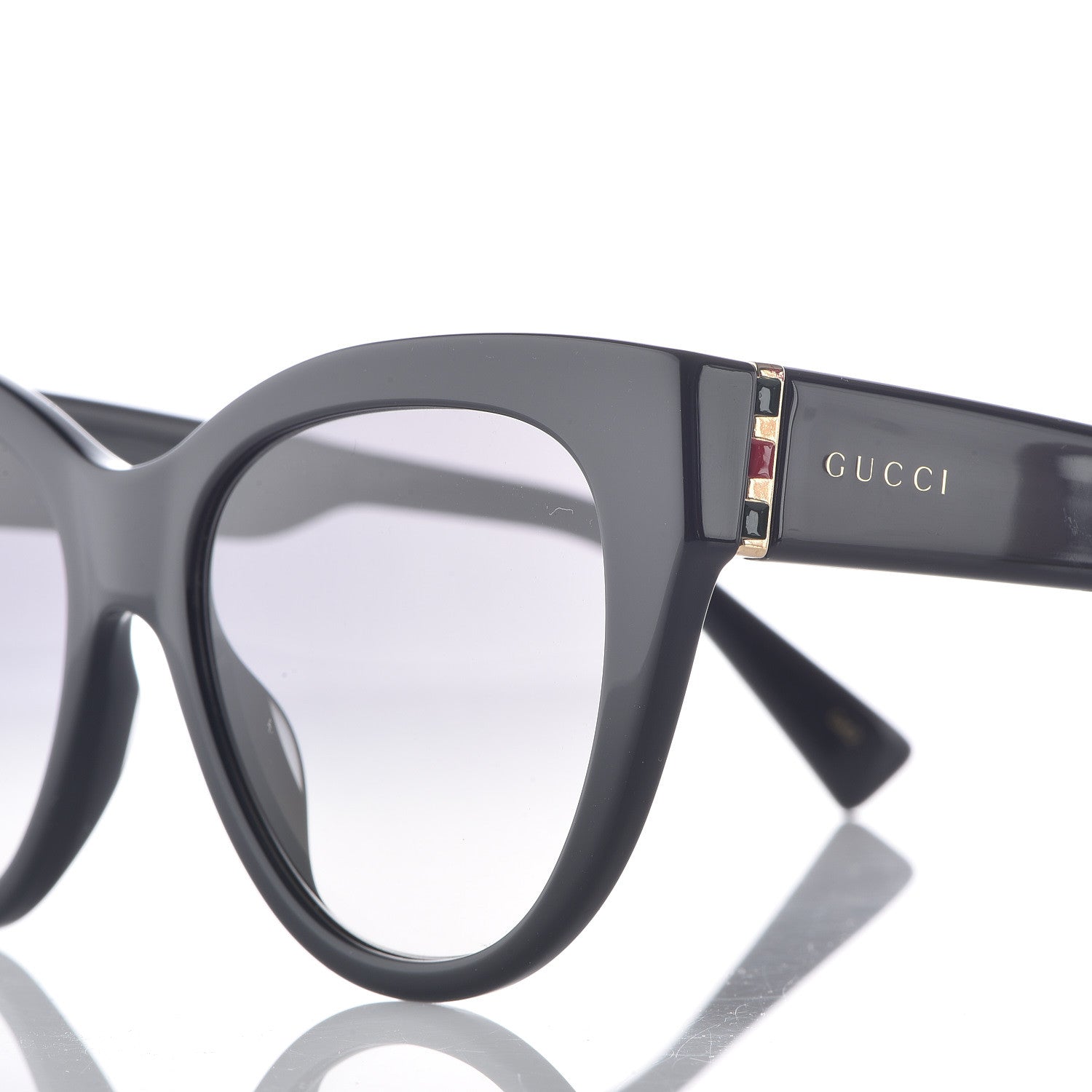 Gucci Cat Eye GG0460S Sunglasses Black 7 of 9