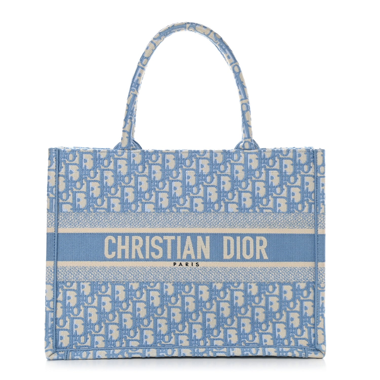 Christian Dior Oblique Medium Book Tote Light Blue 1 of 9