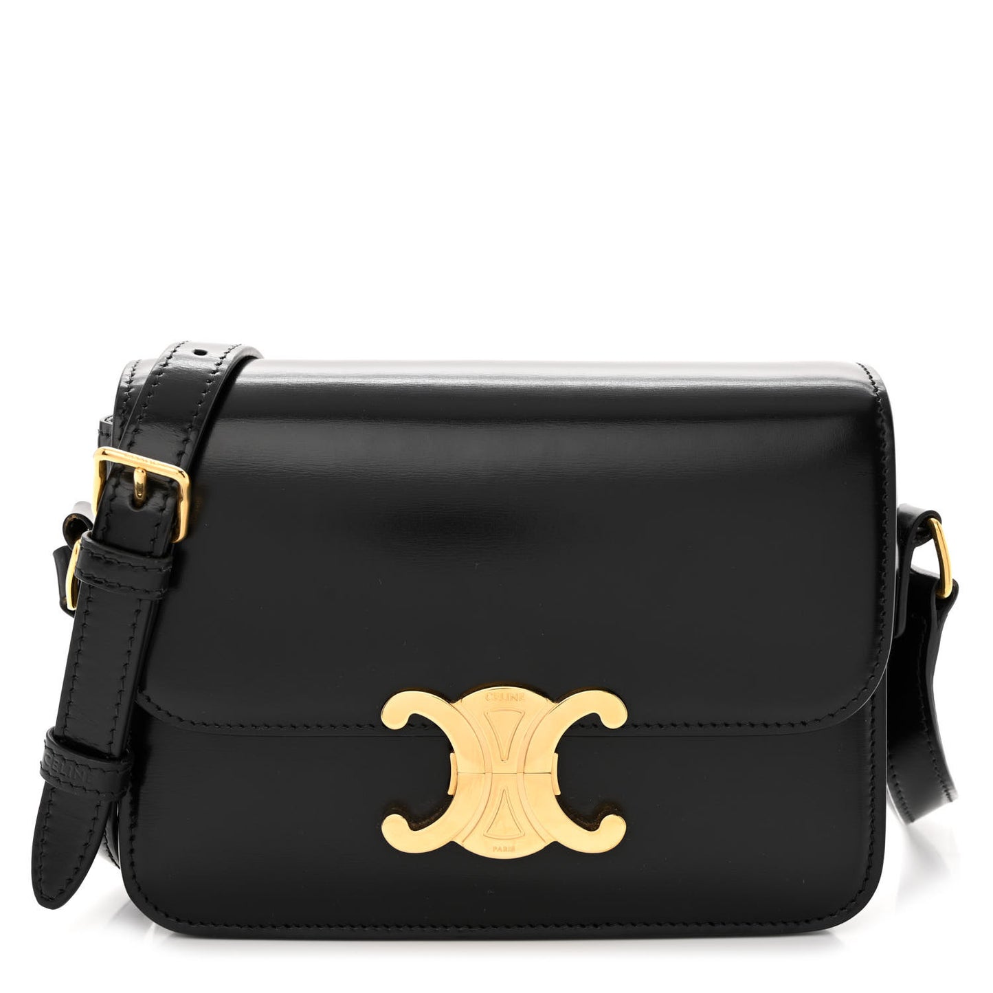 Shiny Calfskin Teen Triomphe Black