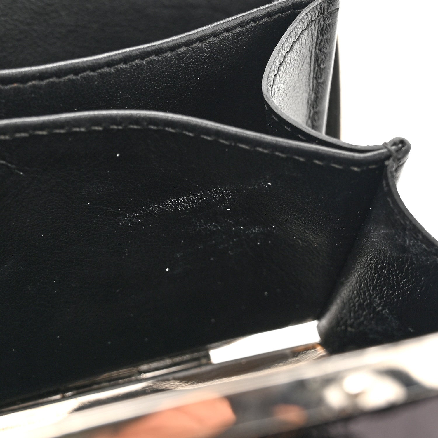 Chanel Patent Goatskin Make-Up Box Clutch With Chain  Black 13 of 16