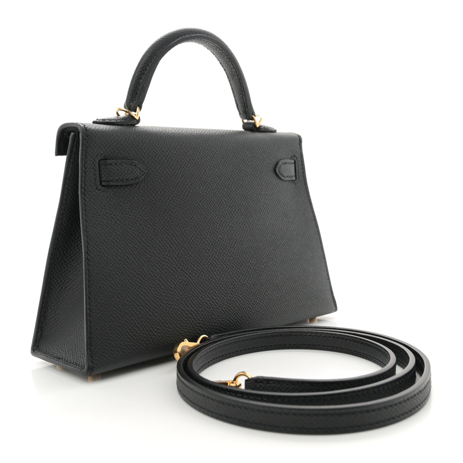 Hermes Epsom Mini Kelly Sellier 20 Black 2 of 11
