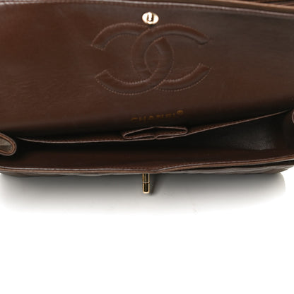 Chanel Lambskin Quilted Medium Double Flap Brown 5 of 13