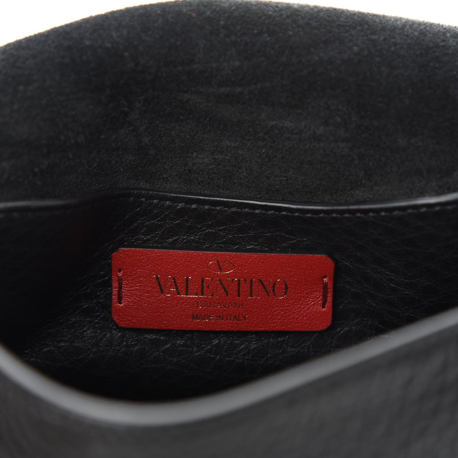 Valentino Garavani Pebbled Calfskin Mini Rockstud Crossbody Bag Black 8 of 10