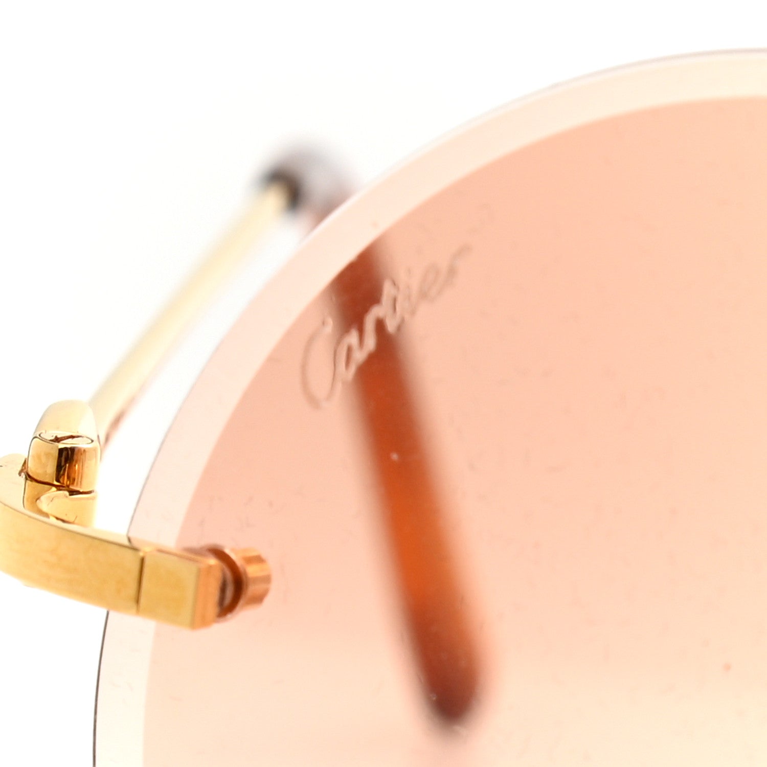 Cartier Premiere De Cartier Round Sunglasses Brown Gold 5 of 7