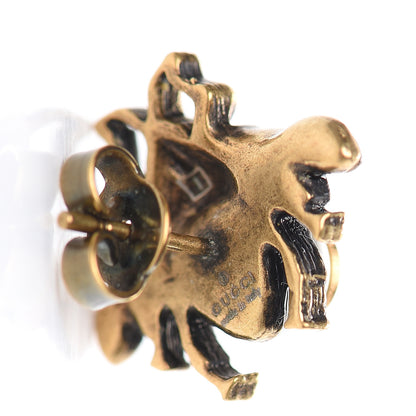 Gucci Crystal Pearl GG Bee Earrings Gold 4 of 5