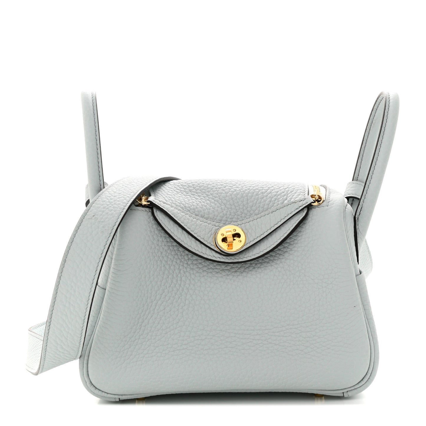 Taurillon Clemence Mini Lindy 20 Bleu Pale