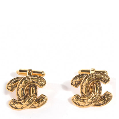 Chanel CC Cufflinks Gold 1 of 6