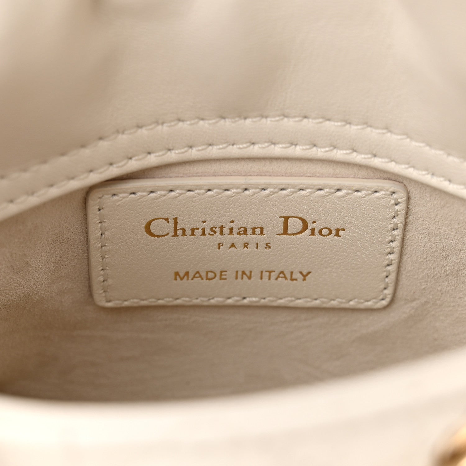 Christian Dior Lambskin Cannage Micro Lady Dior White 6 of 11