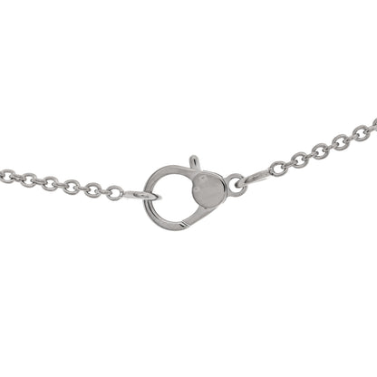 Hermes 18K White Gold Diamond Finesse Pendant Necklace 5 of 6