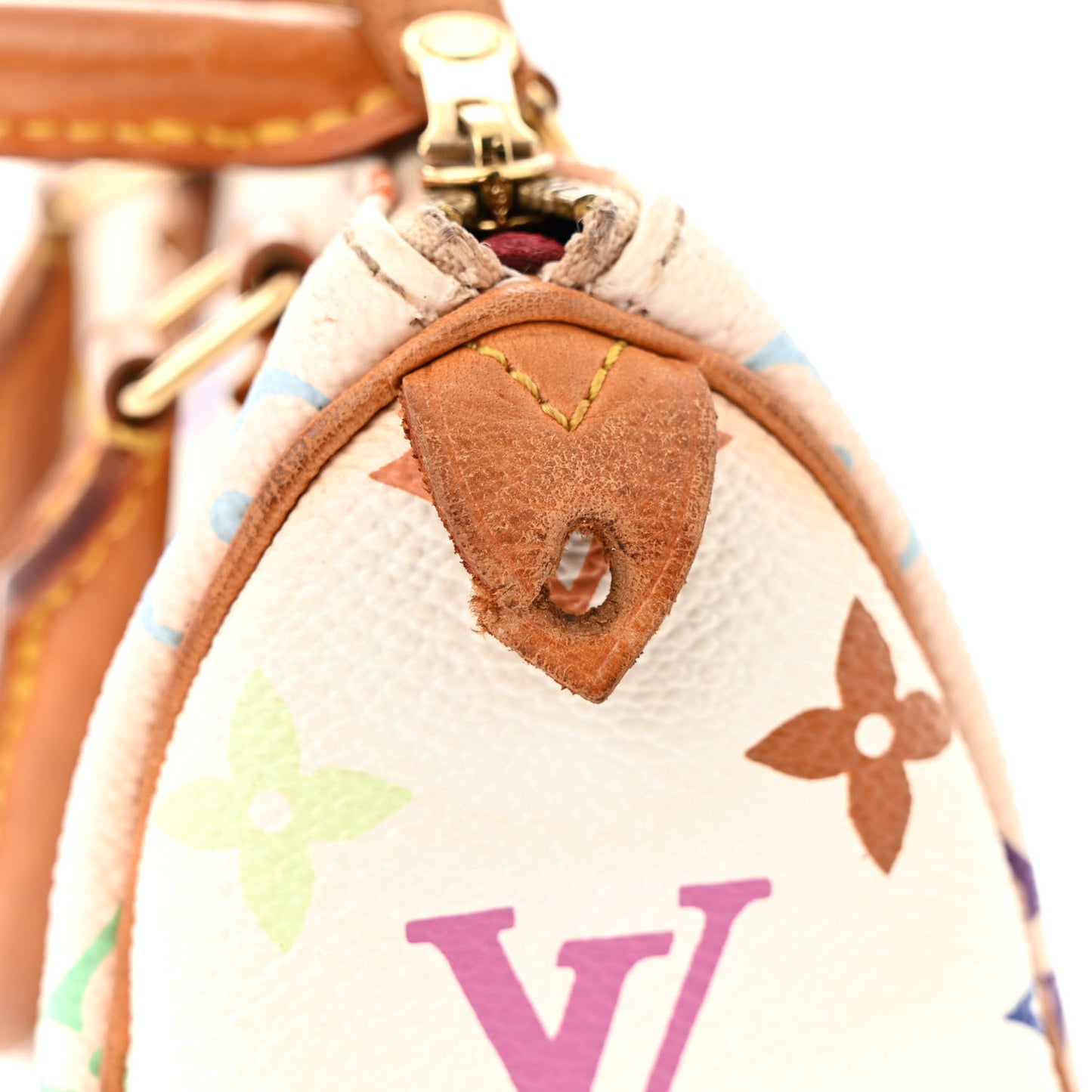 Monogram Multicolor Mini Sac HL Speedy White
