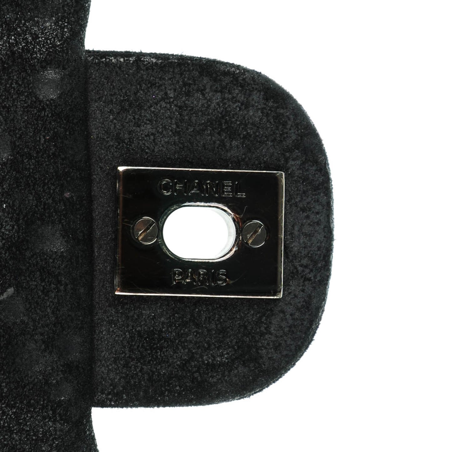 Strass Suede Mini Flap Black Gold