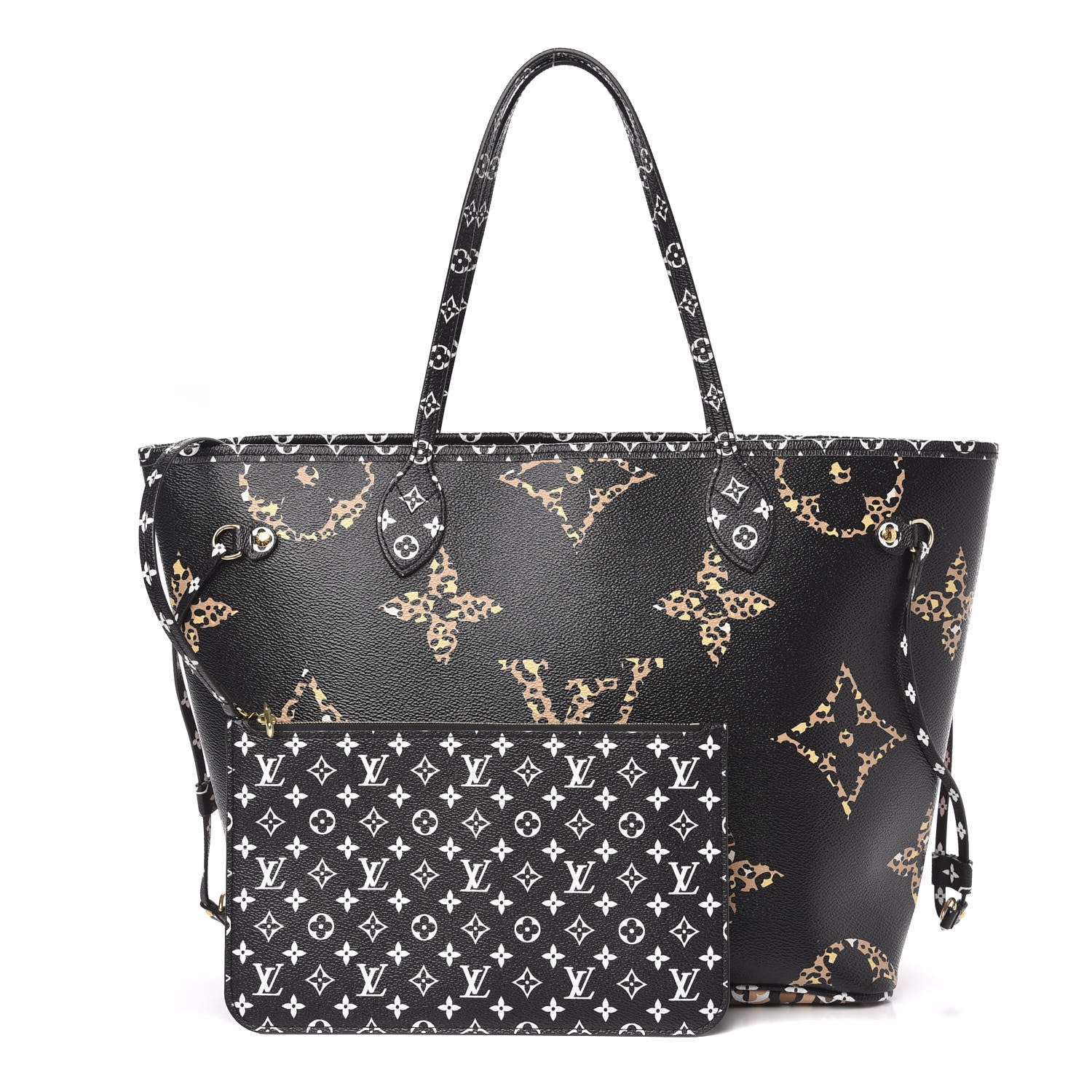 Louis Vuitton Monogram Giant Jungle Neverfull MM Black 1 of 13