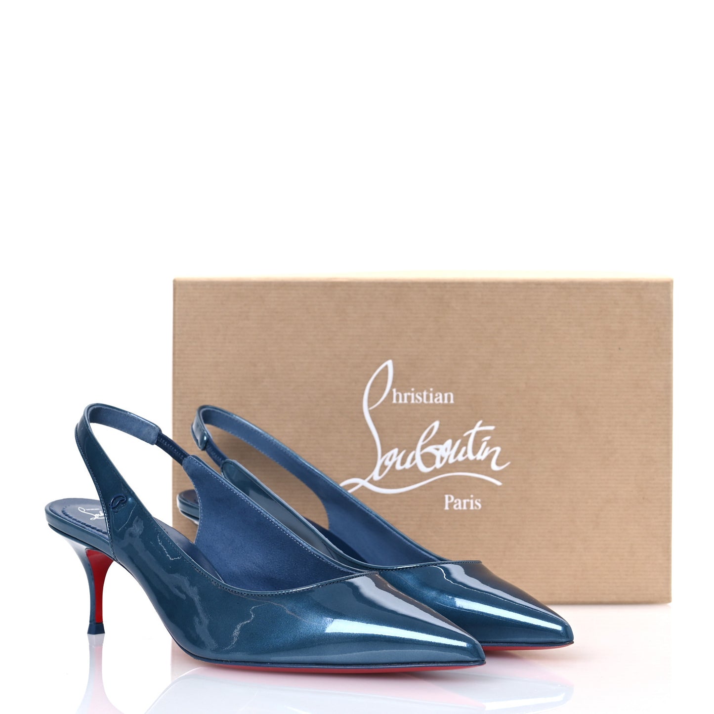Patent Sporty Kate Slingback 55 Pumps 40 Denim