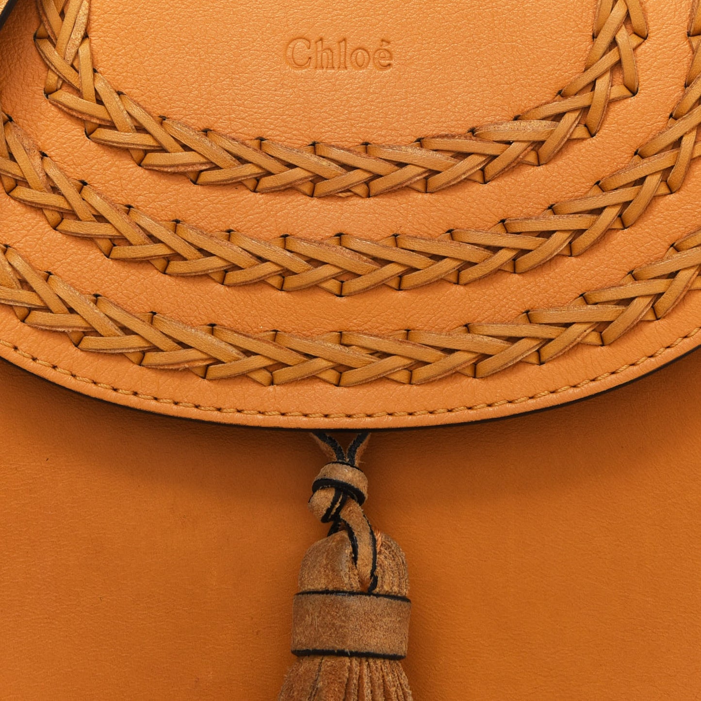 Calfskin Braided Small Hudson Shoulder Bag Sunflower